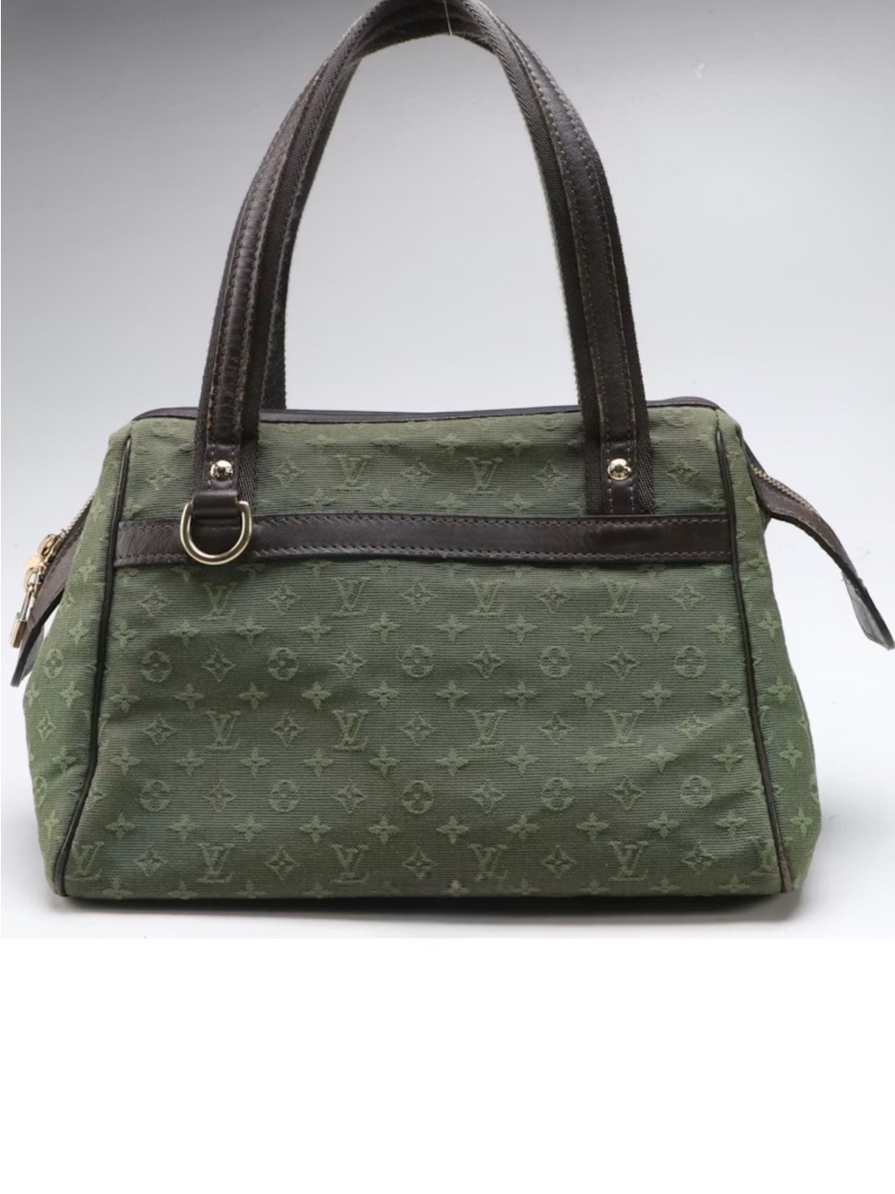 Louis Vuitton Joesphine PM Shoulder Bag in Green Mini Lin Monogram Canvas